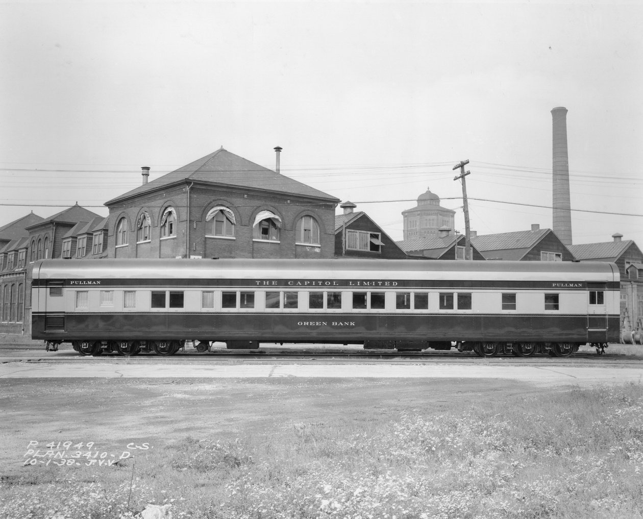 Bil, Midwest MS Pullman, bx.6, Fl.454, Green Bank af Photographer American
