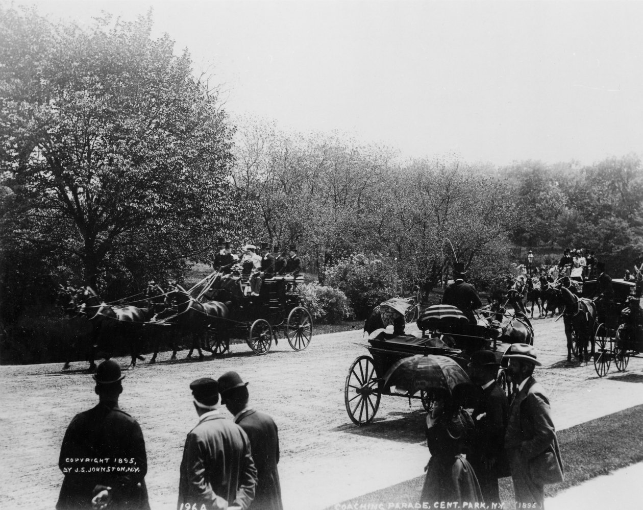 Coaching, Central Park (s/h foto) af Photographer American