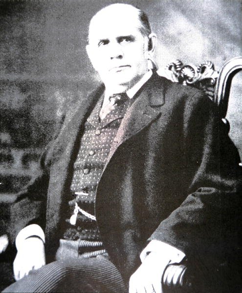 Mark Hanna (1837-1904) (s/hvid foto) af Photographer American