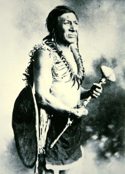 White Swan, Warrior (s/h foto) af Photographer American