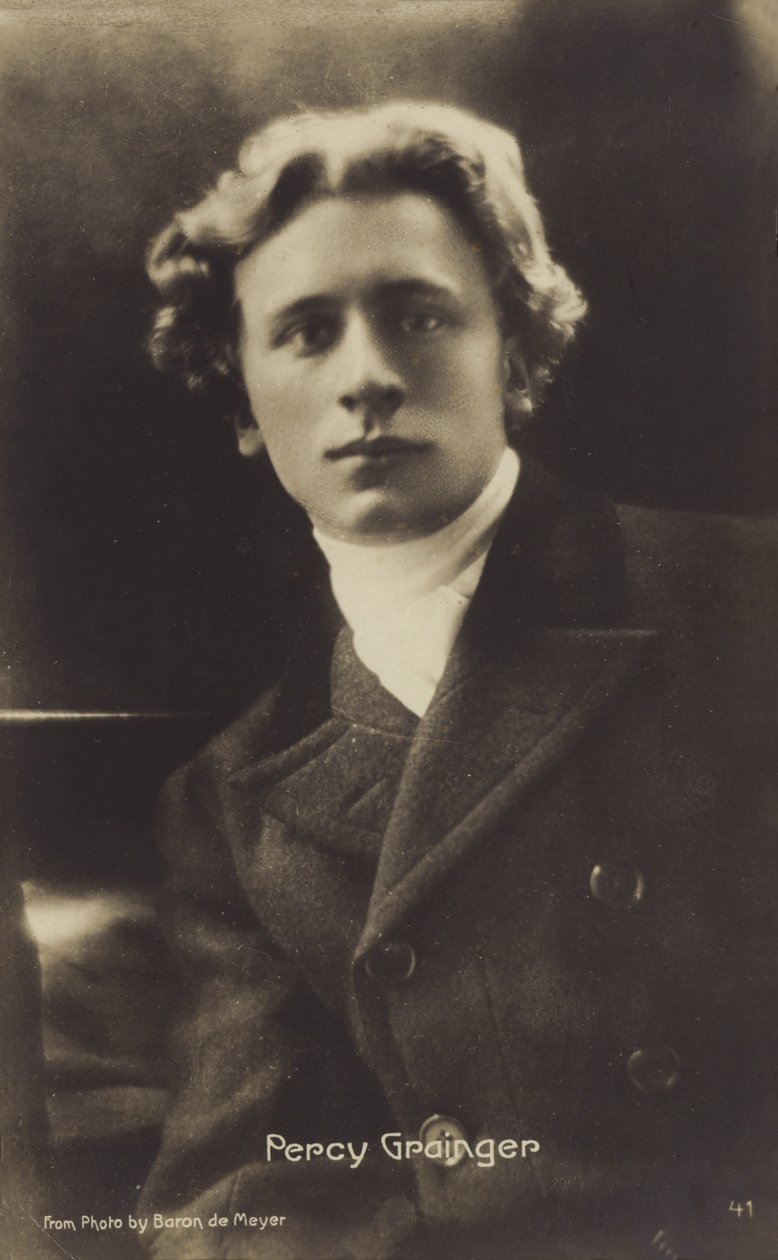 Percy Grainger, australskfødt komponist, arrangør og pianist (1882-1961) (s/h-foto) af Photographer Australian
