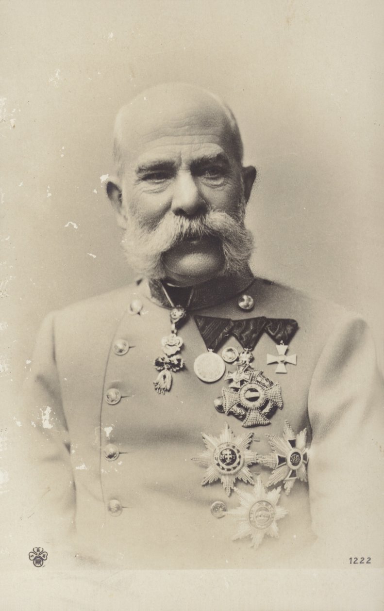 Franz Joseph I (s/h-foto) af Photographer Austrian
