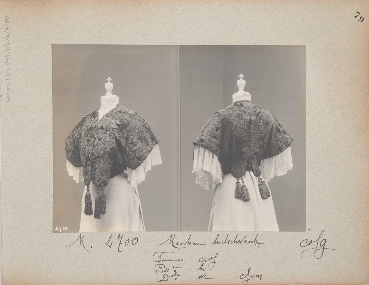 Albumside: House of Worth, Jacket af Photographer French