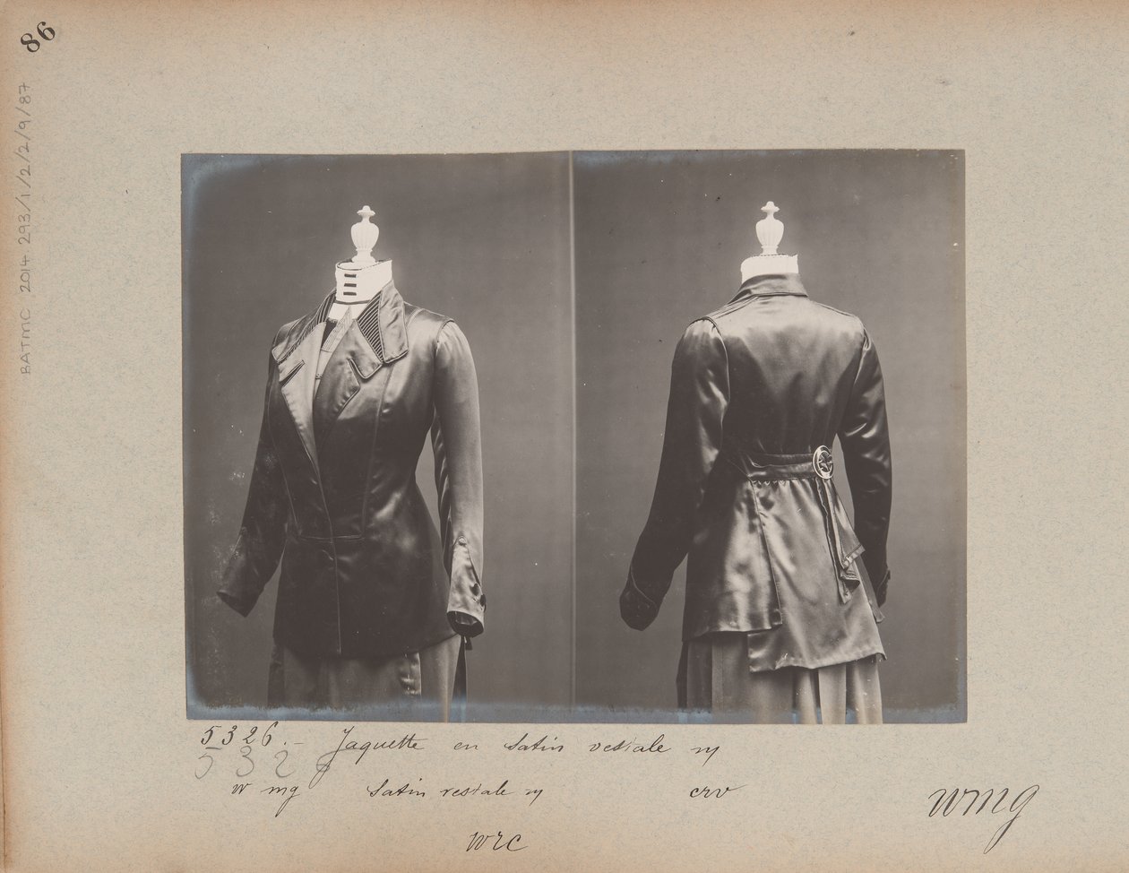 Albumside: House of Worth, Jacket af Photographer French