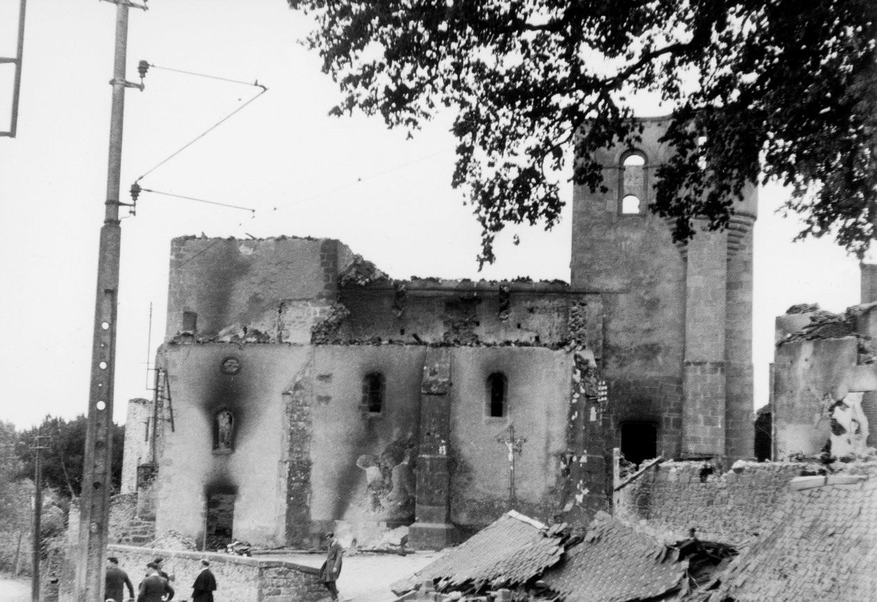 Oradour-sur-Glane-massakren af Photographer French