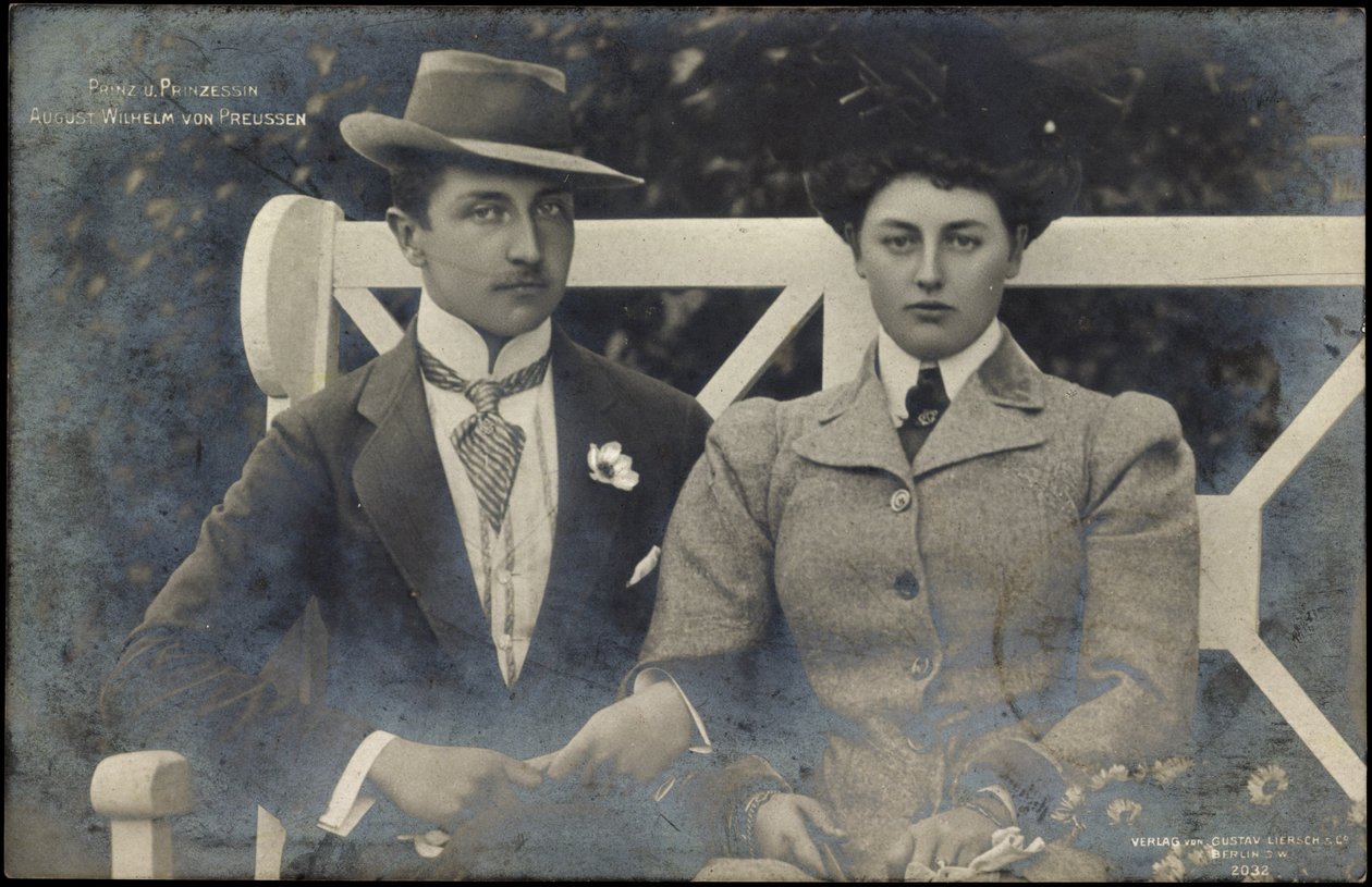 Prins og prinsesse August Wilhelm af Preussen af Photographer German