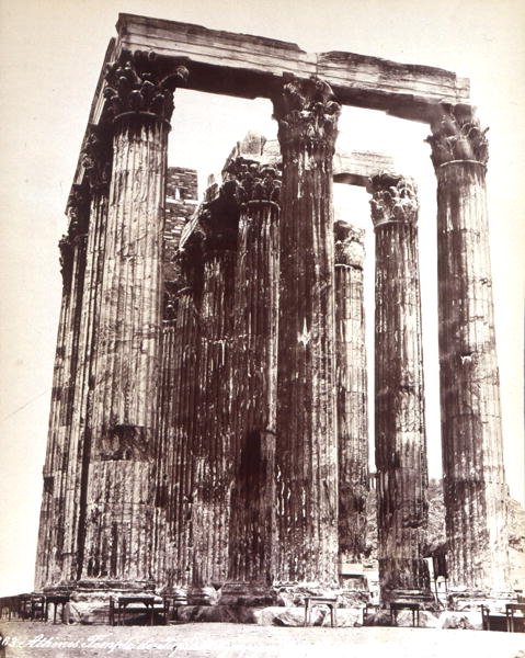 Zeus tempel i Olympia (s/h foto) af Photographer Italian