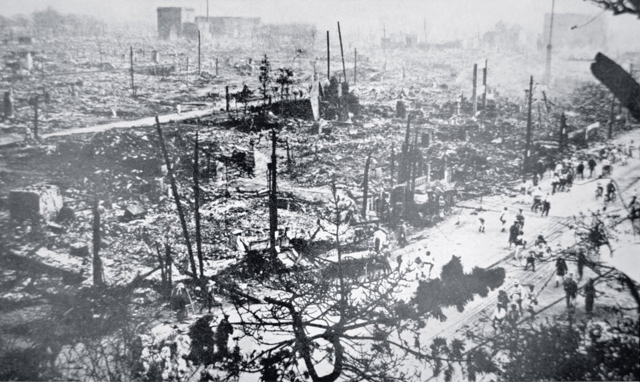 Tokyo efter Kanto jordskælvet af Photographer Japanese