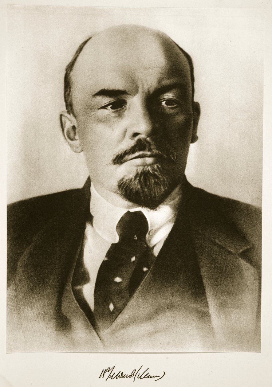 Lenin (fotogravure) af Photographer Russian