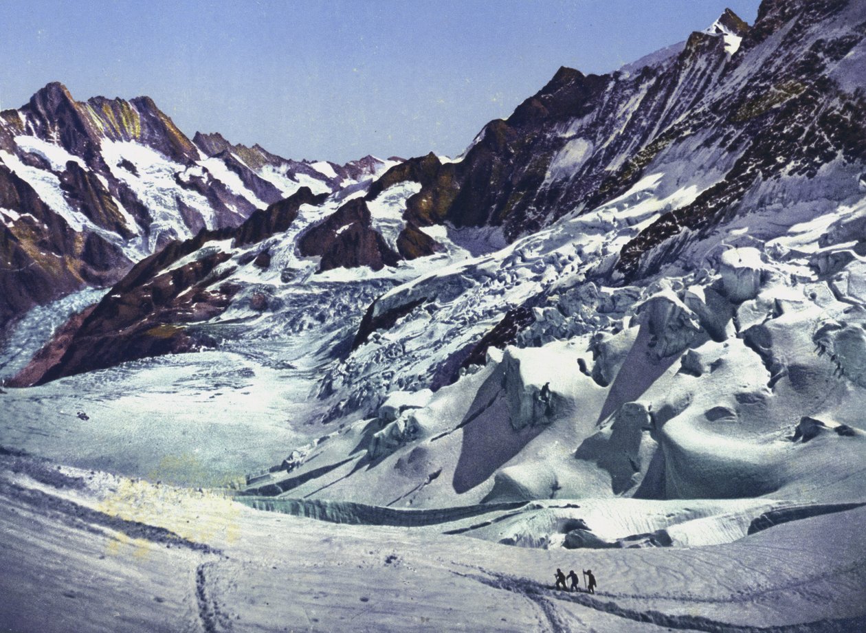 Jungfraubanen, ved Eismeer-stationen (foto) af Photographer Swiss