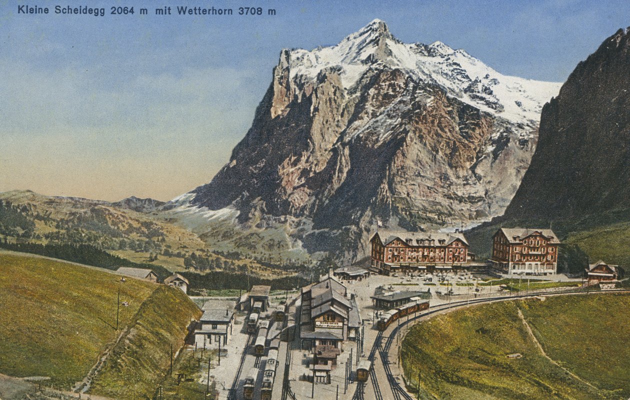 Kleine Scheidegg, Schweiz (farvefoto) af Photographer Swiss