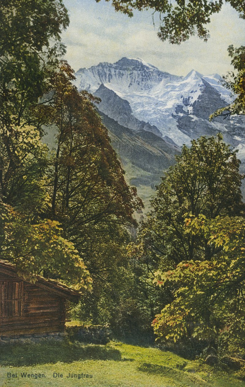 Wengen, Schweiz (farvefoto) af Photographer Swiss