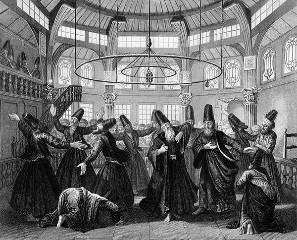 The Dance of the Dervishes, graveret af W. Forrest, fra 