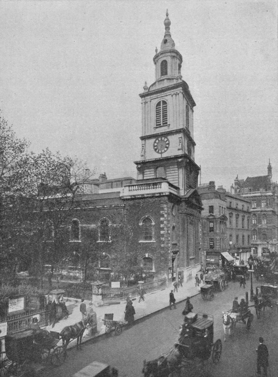 Church of St Botolph-without-Bishopsgate, City of London, c1890 1911 af Pictorial Agency