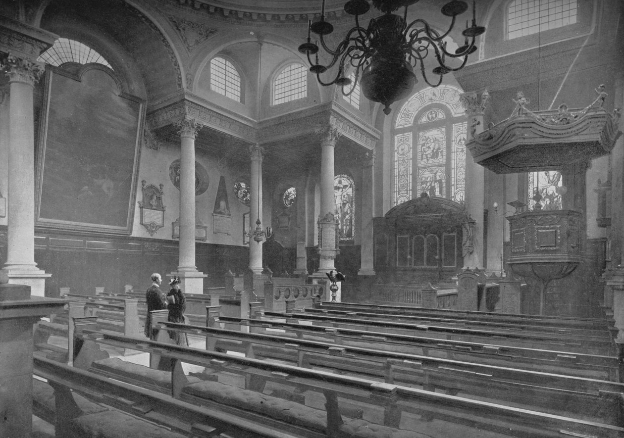 Church of St Stephen, Walbrook, City of London, c1890 1911 af Pictorial Agency