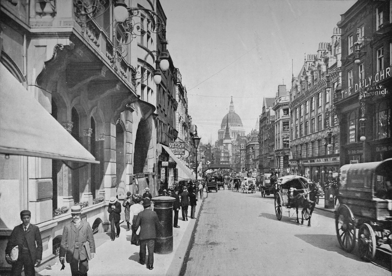 Fleet Street, City of London, c1900 1911 af Pictorial Agency