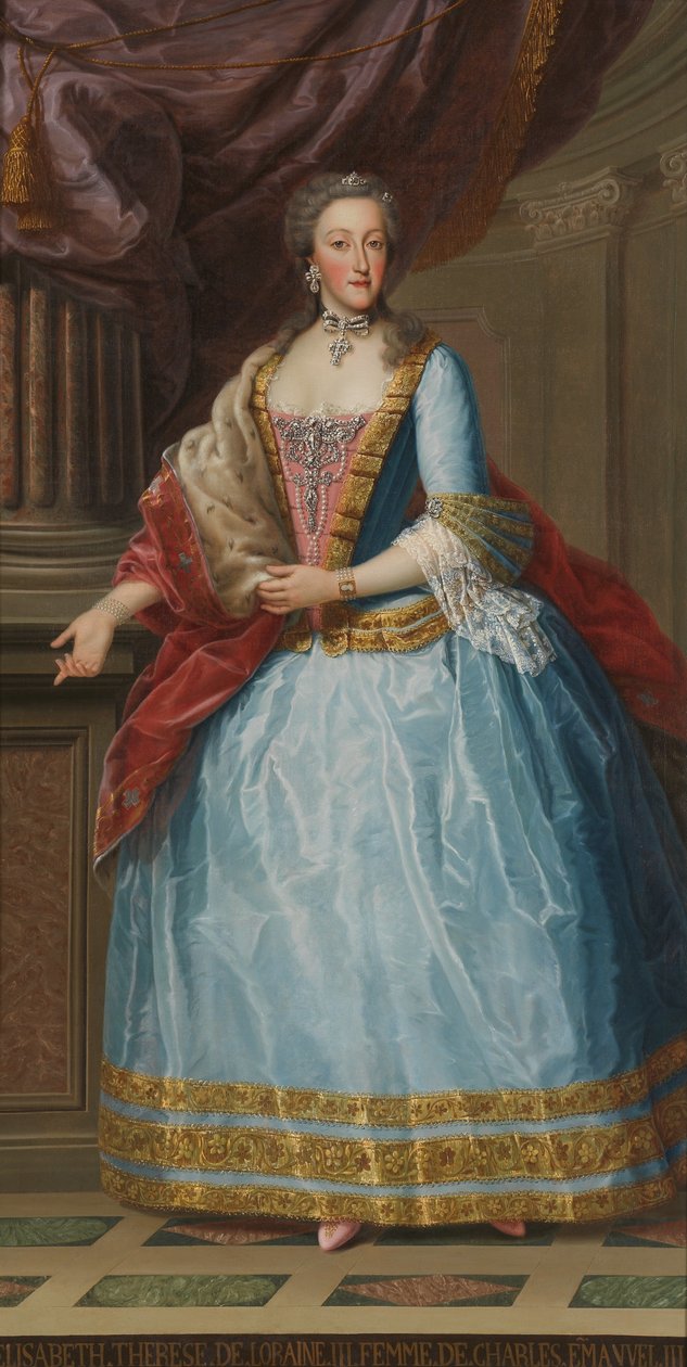 Portræt af Elizabeth af Lorraine af Piedmontese painter