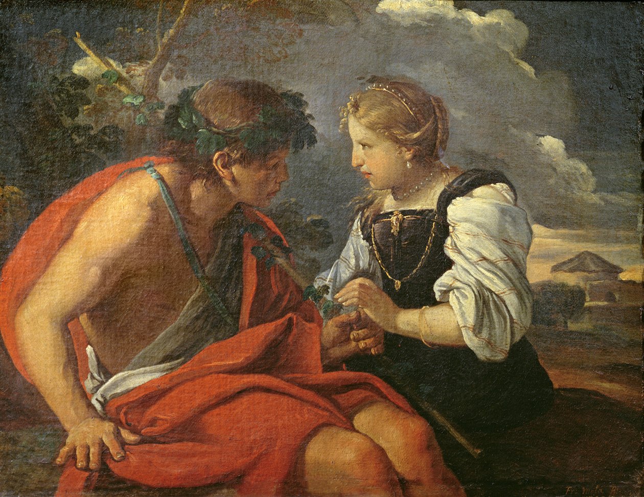 Bacchus og Ariadne af Pier Francesco Mola