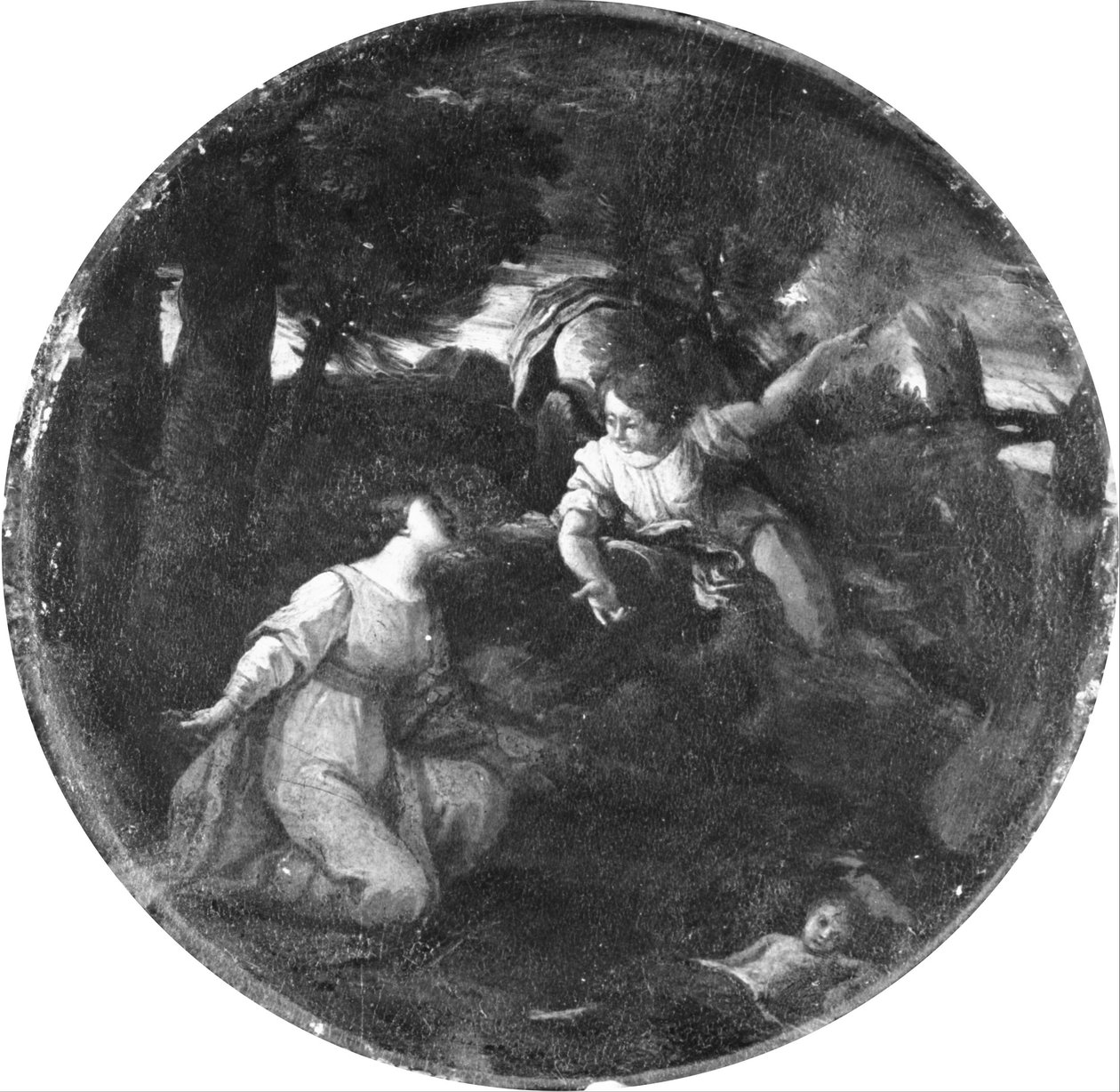 Hagar og Ismael af Pier Francesco Mola