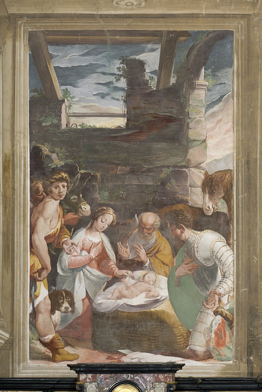 Fødsel, 1600-10 af Pier Francesco Morazzone