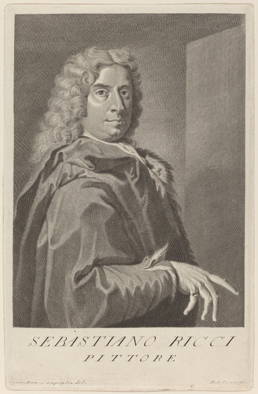 Sebastiano Ricci af Pier Antonio Pazzi after Giovanni Domenico Campiglia