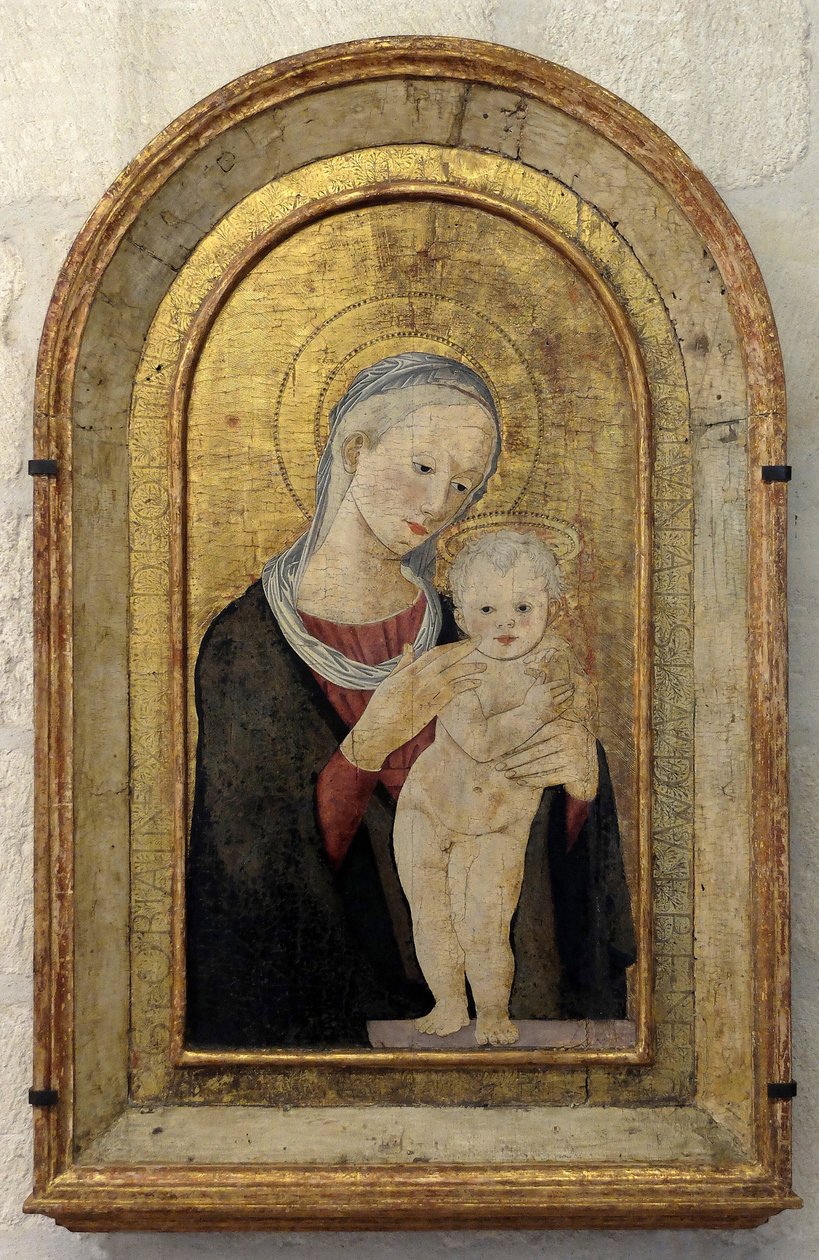 Jomfruen og barnet (maleri) af Pier Francesco Fiorentino
