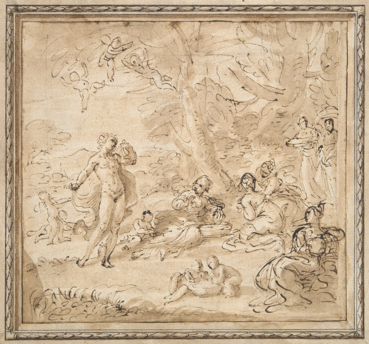 Apollo og Daphne af Pier Francesco Mola