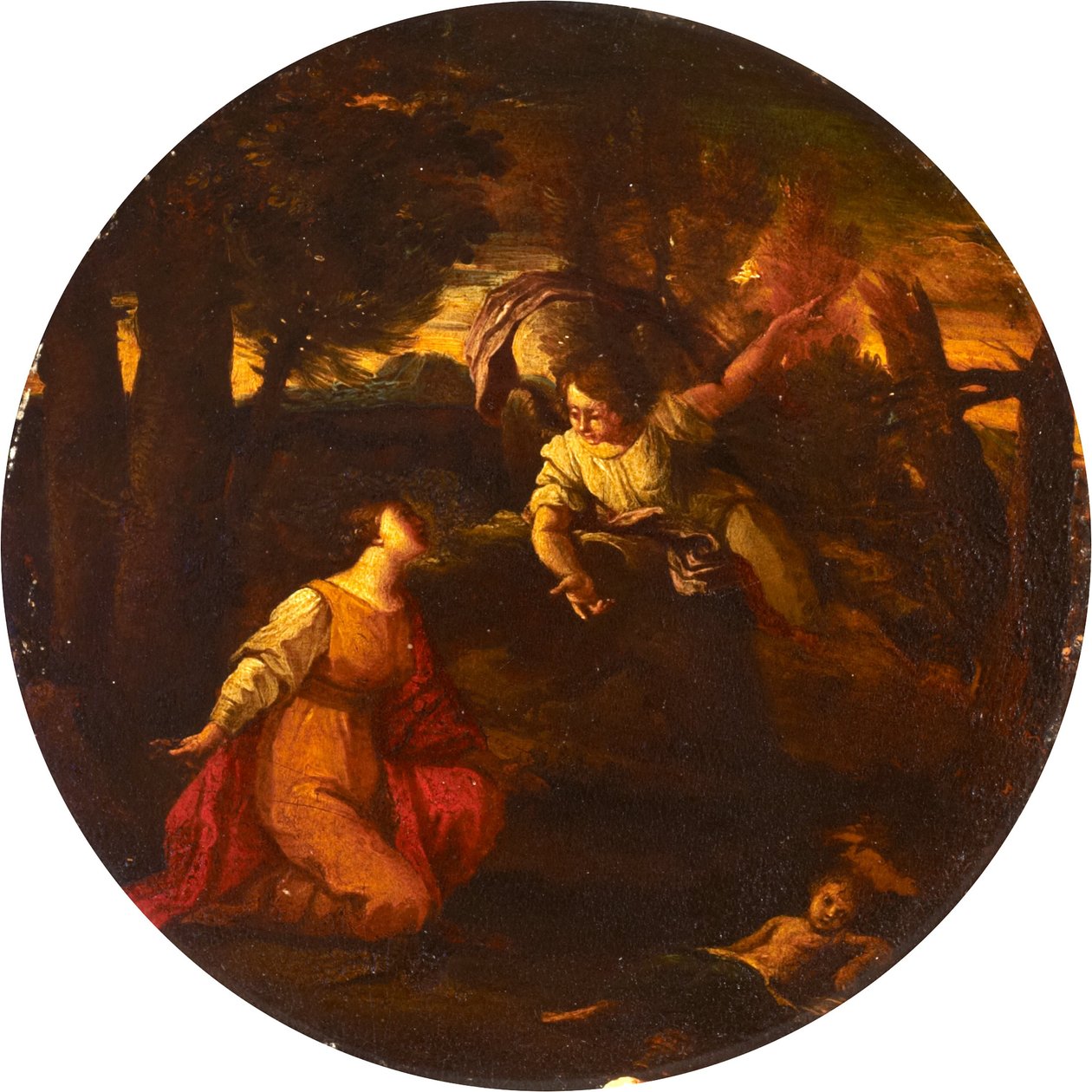 Hagar og Ismael af Pier Francesco Mola