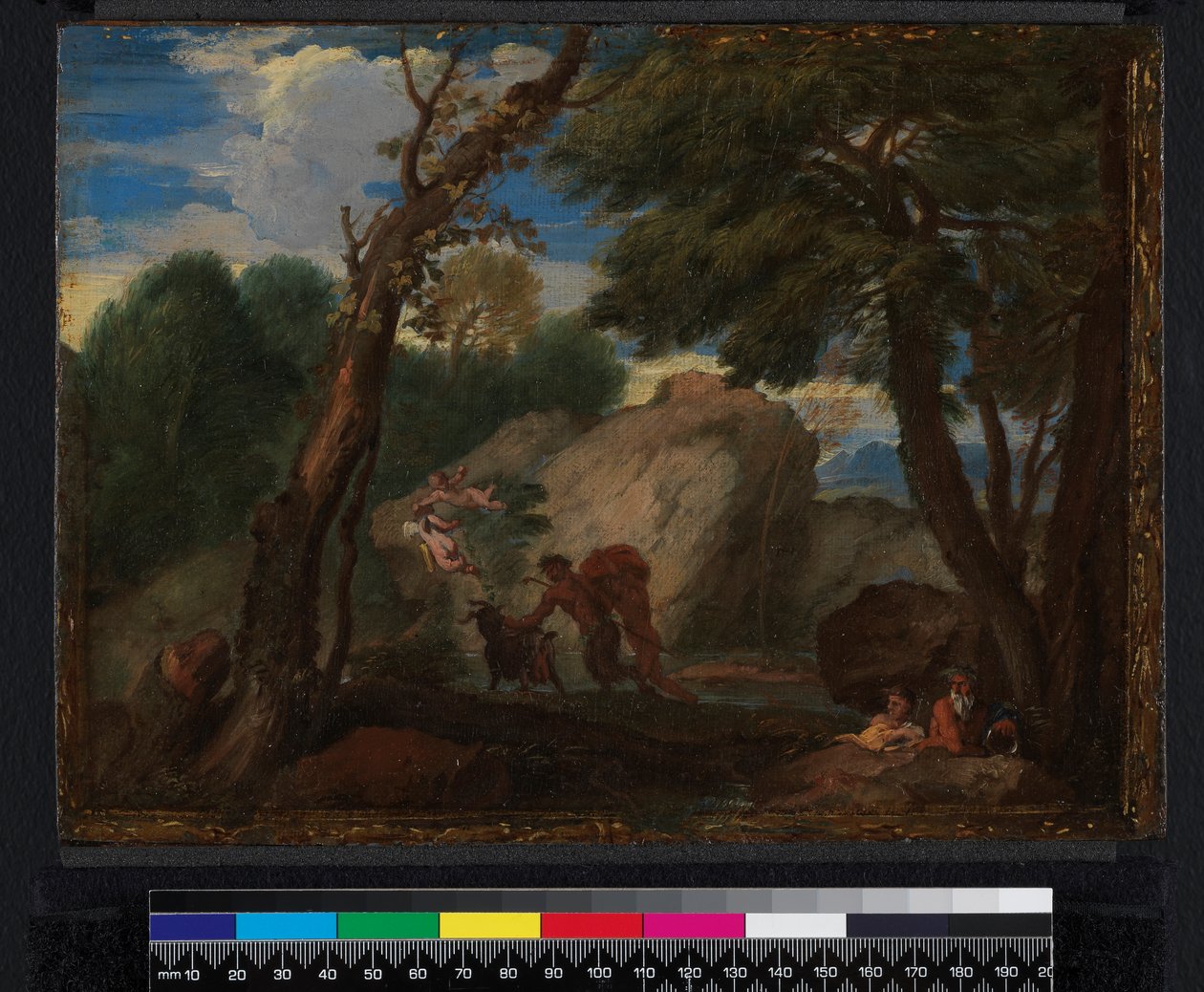 Landskab med mytologiske figurer, før 1666 af Pier Francesco Mola