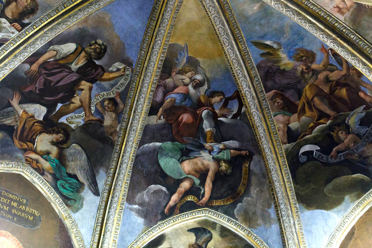 Kalkmaleri af profeten David, ca. 1626 (kalkmaleri) af Pier Francesco Morazzone