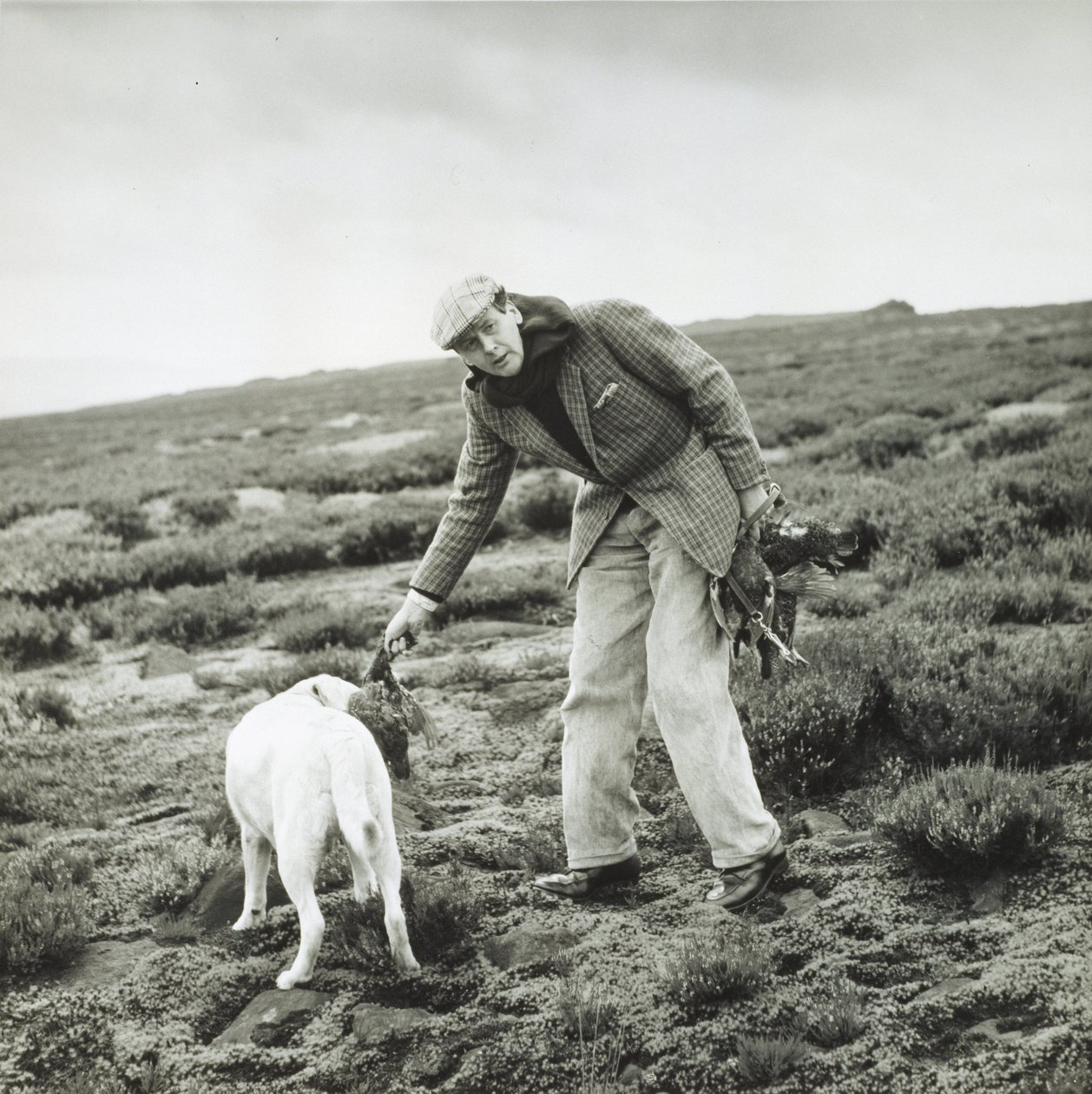 11. hertug af Devonshire ved en rypeskydning i Bolton Abbey af Blaise Nicolas Le Sueur