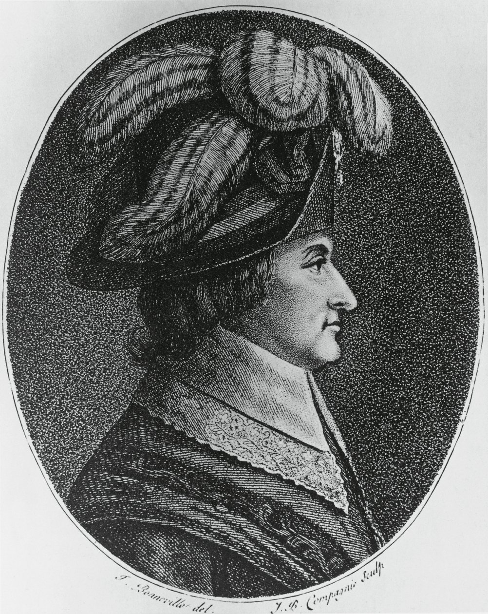 Portræt af Lazare Nicolas Marguerite, Comte Carnot (1753-1823), fransk general, politiker, ingeniør og matematiker, gravering af Blaise Nicolas Le Sueur