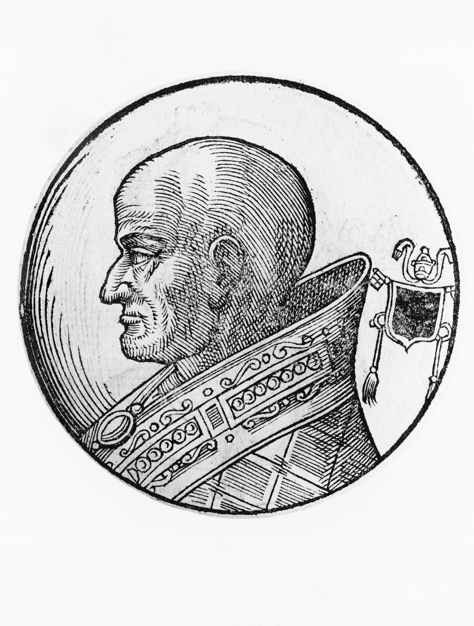 Portræt af Sergius III (død 911) af Blaise Nicolas Le Sueur