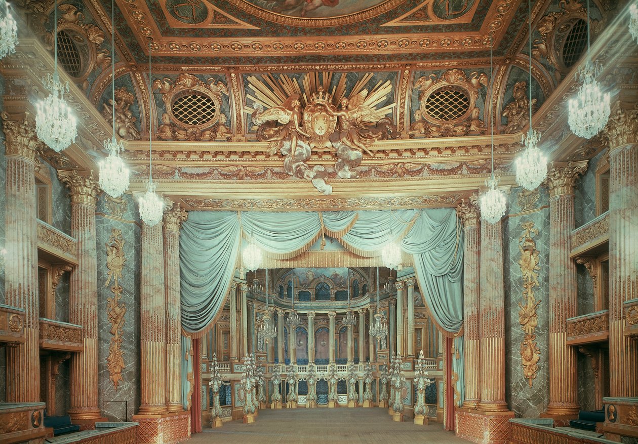 Royal Opera Theatre, Versailles-paladset, Frankrig af Blaise Nicolas Le Sueur