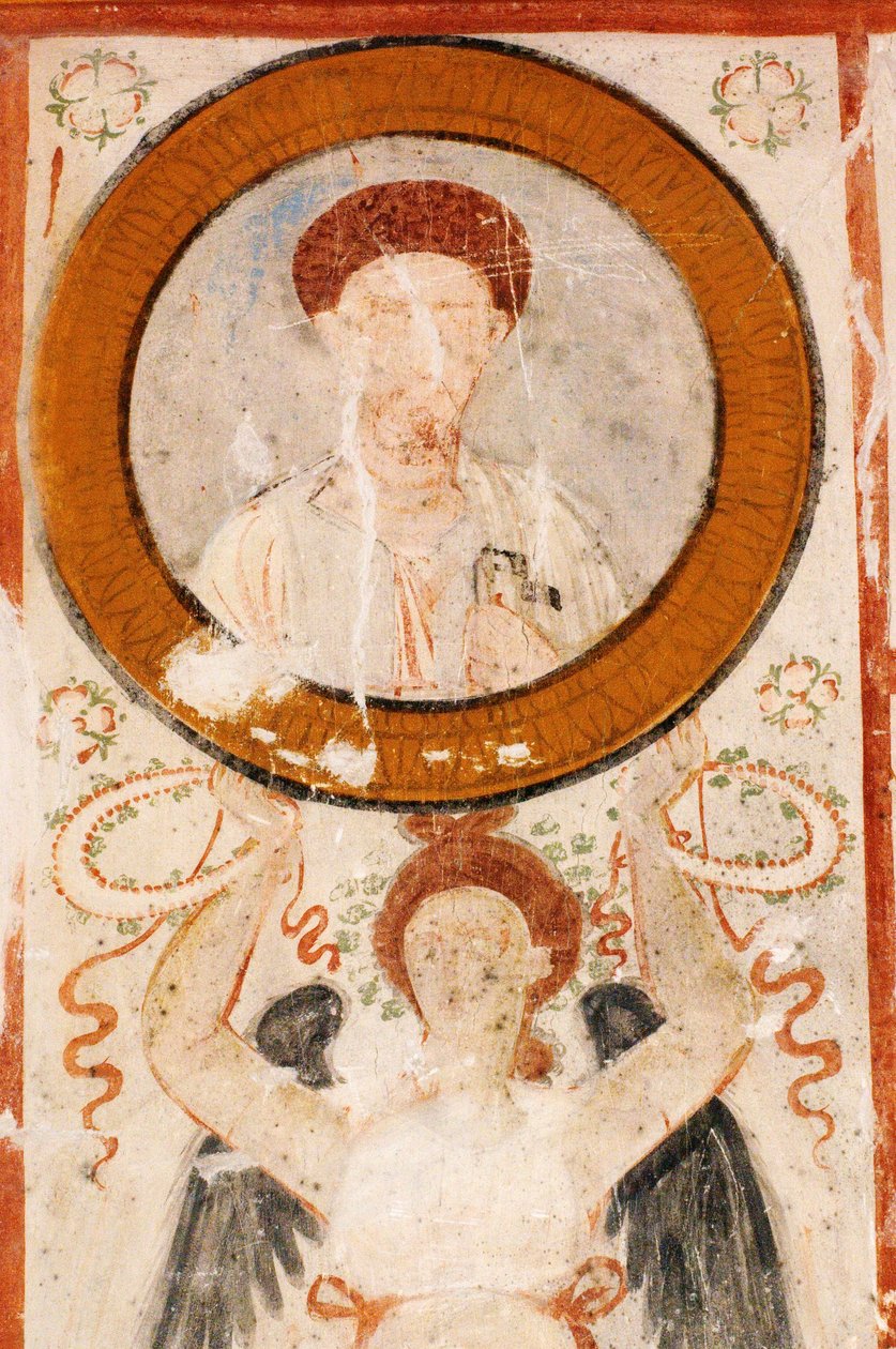 Syrien, Palmyra, Gravdalen, Hypogeum-fresko i tre brødres grav af Blaise Nicolas Le Sueur