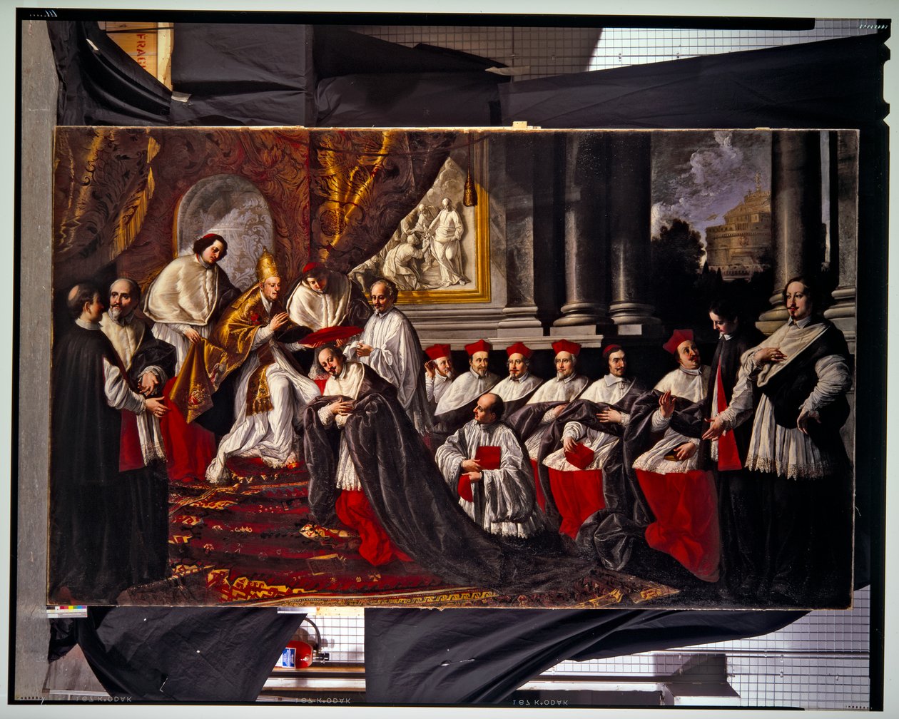 Kroning af pave Clement  Innocent VIII (par) (maleri) af Pier Leone Ghezzi