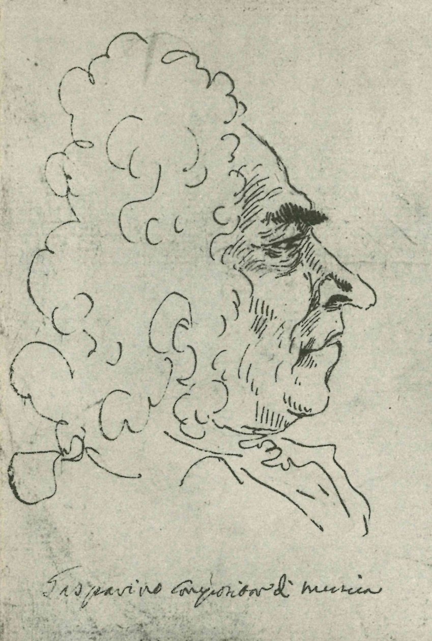 Francesco Gasparini (af Pier Leone Ghezzi) Rom, Bibl Vat - Codici Ottoboniani latini 3113, fol8 af Pier Leone Ghezzi