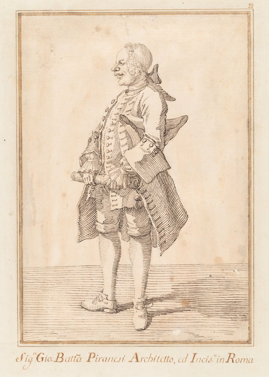 Giovanni Battista Piranesi af Pier Leone Ghezzi