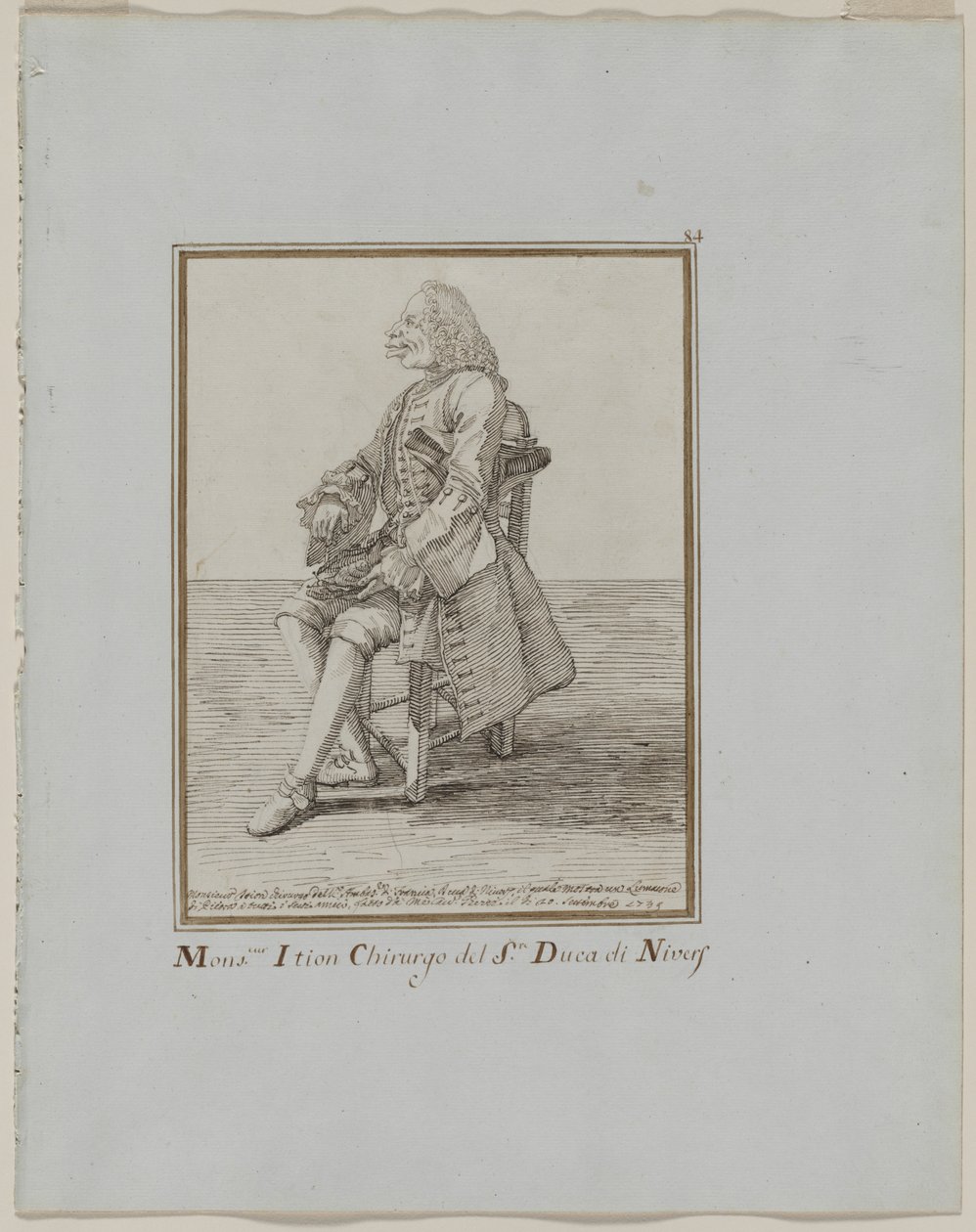 Monsieur Ition Kirurg ved sre. hertug af Nivers af Pier Leone Ghezzi