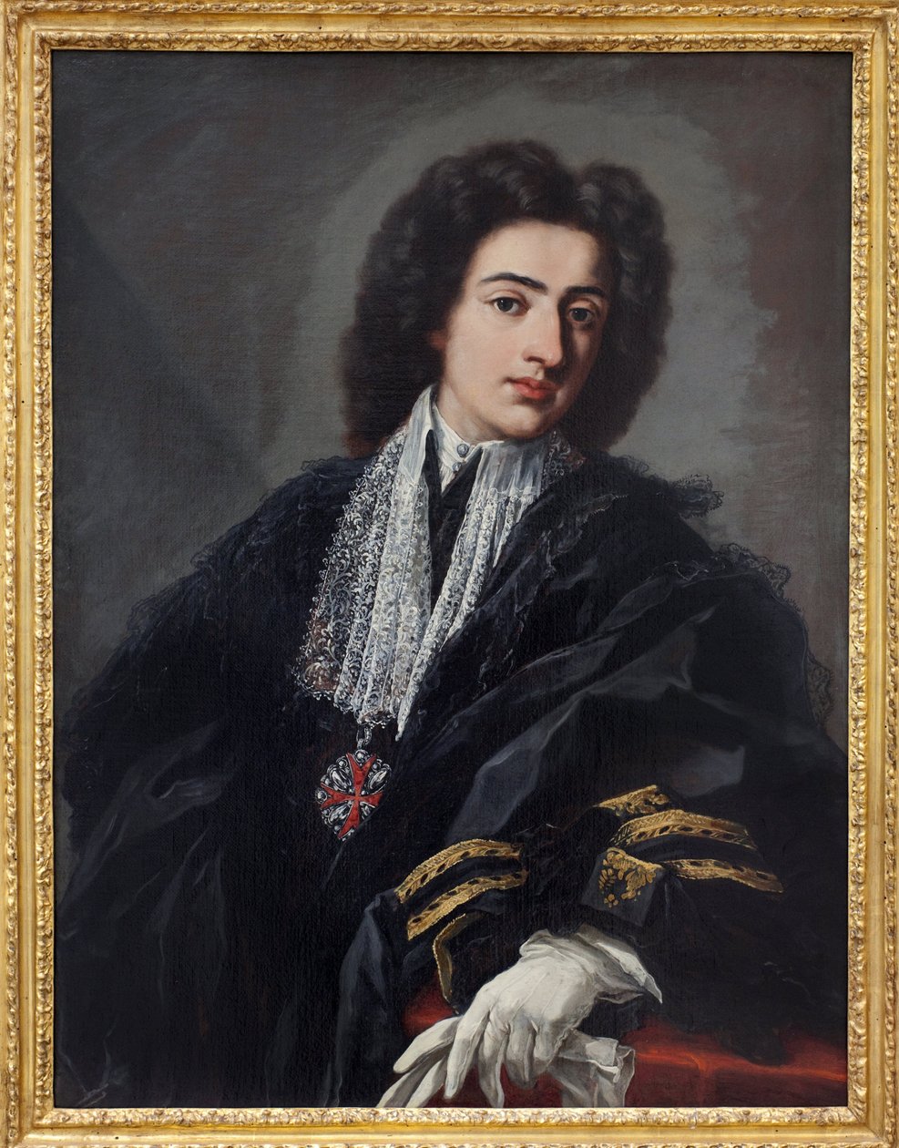 Portræt af Carlo Albani. Maleri af Pier Leone Ghezzi (1674-1755), olie på lærred, ca. 1708. I italiensk 1700-tal. Staatsgalerie, Stuttgart (Tyskland). af Pier Leone Ghezzi