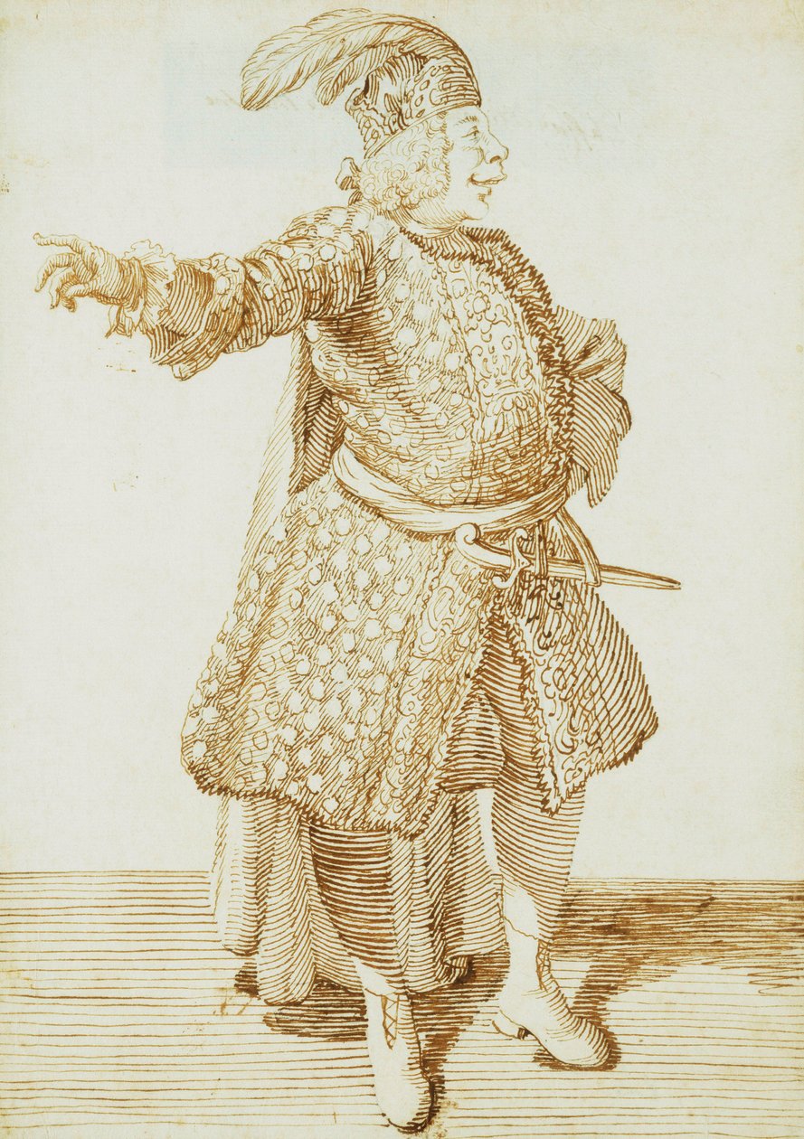 Portræt af Castrato Gaetano Caffarelli, ca. 1735 af Pier Leone Ghezzi