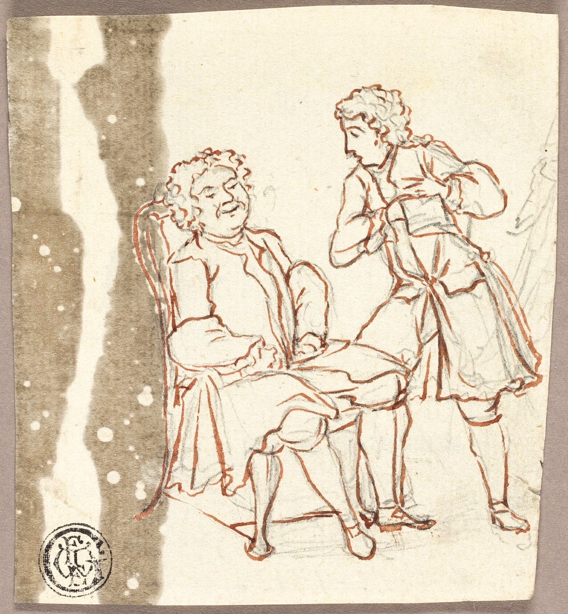 To herrer i 1700-tals kostume af Pier Leone Ghezzi