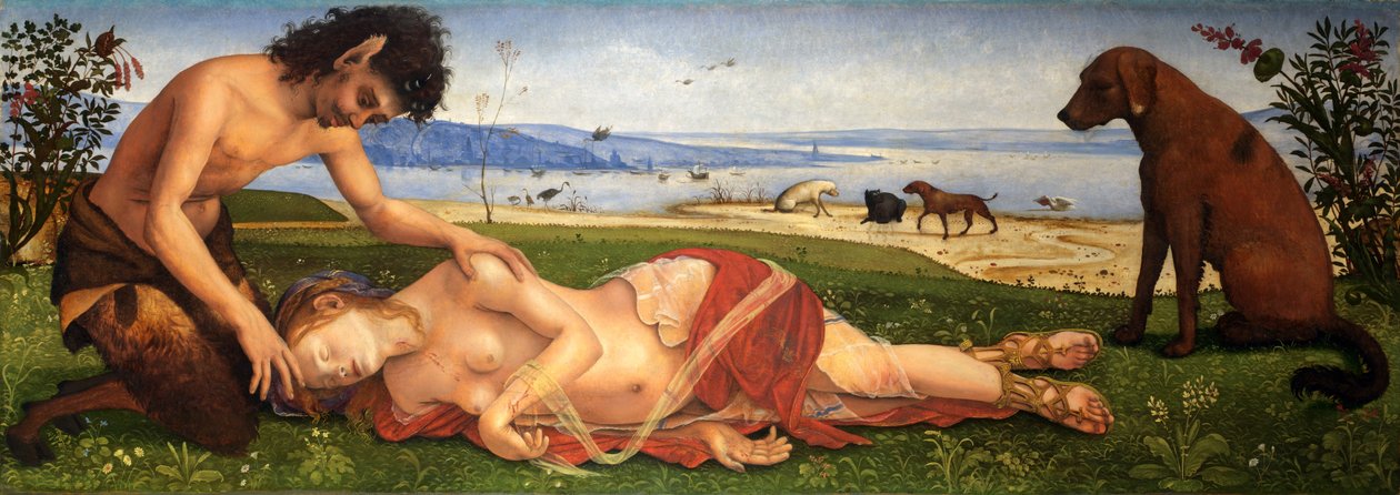 En Satyr sørger over en nymfe, c.1495 af Piero di Cosimo