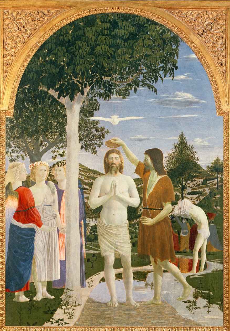 Kristi dåb, 1450 (ægtempera på panel) af Piero della Francesca