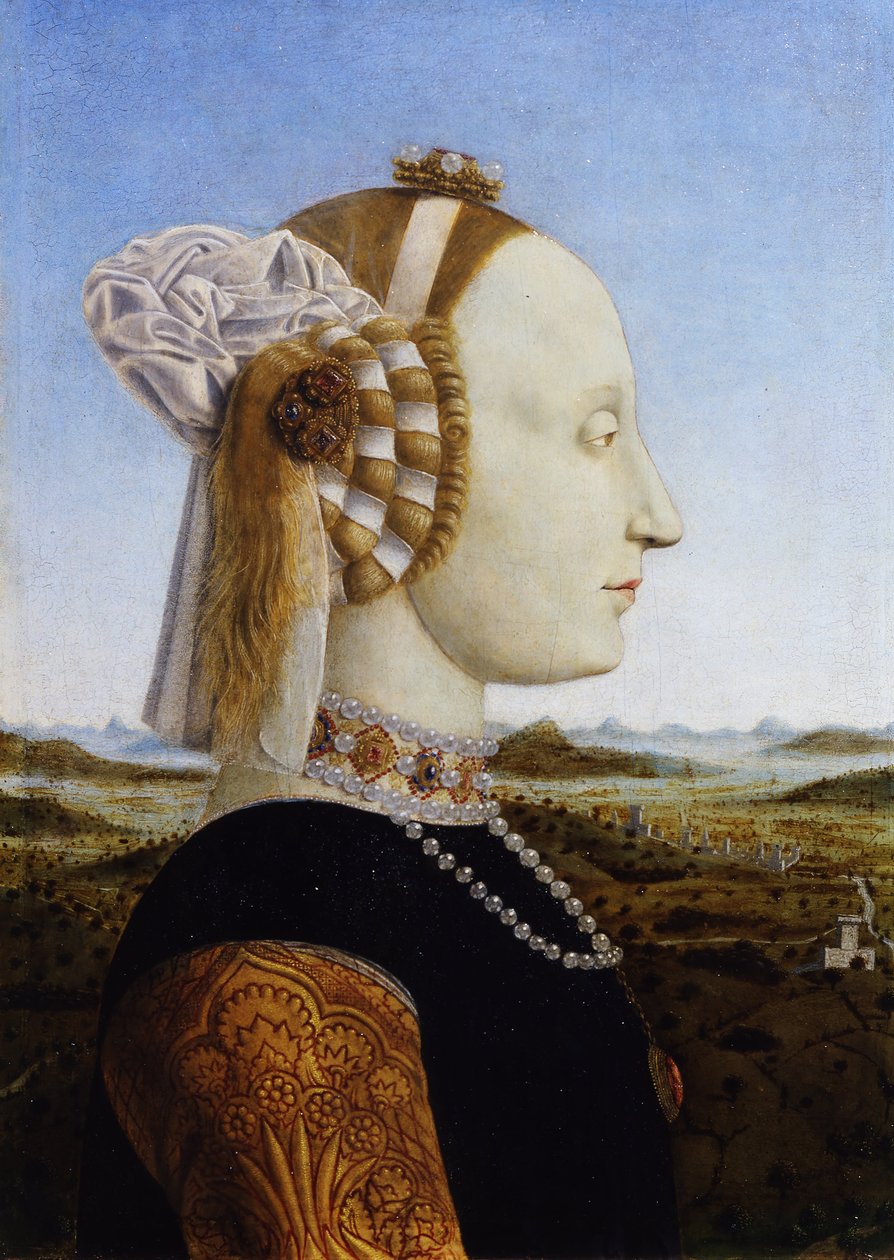 Portrætter af hertugen og hertuginden af ​​Urbino, Federico da Montefeltro og Battista Sforza af Piero della Francesca
