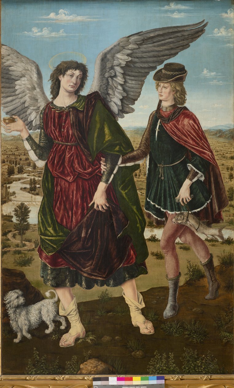Ærkeenglen Rafael og Tobias, 1465-70 af Piero del Pollaiolo