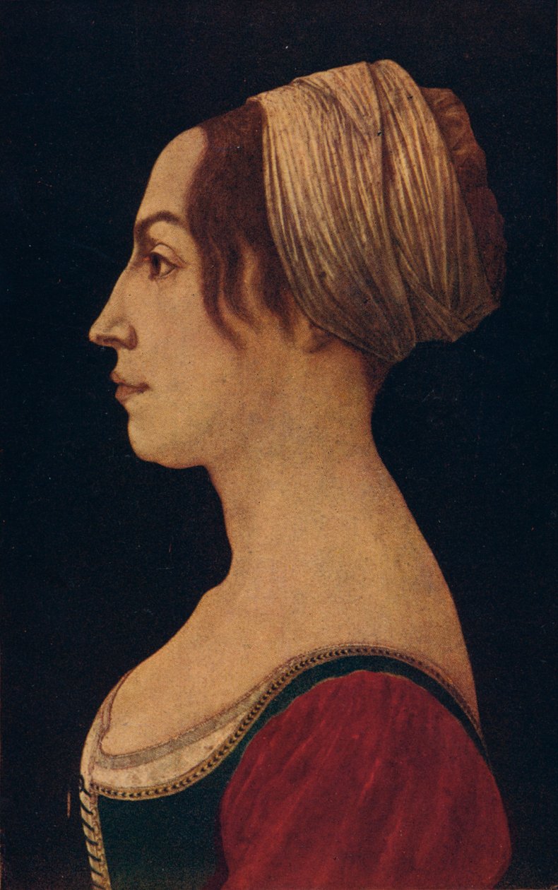 Woman in Green and Crimson, 1400-tallet 1906 af Piero del Pollaiolo