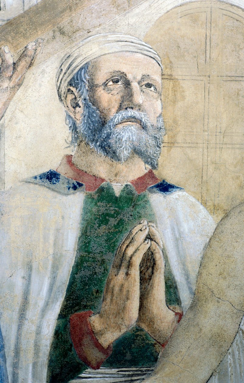 Detalje fra The Legend of the True Cross, der viser opdagelse og verifikation af True Cross, af Piero della Francesca af Piero della Francesca