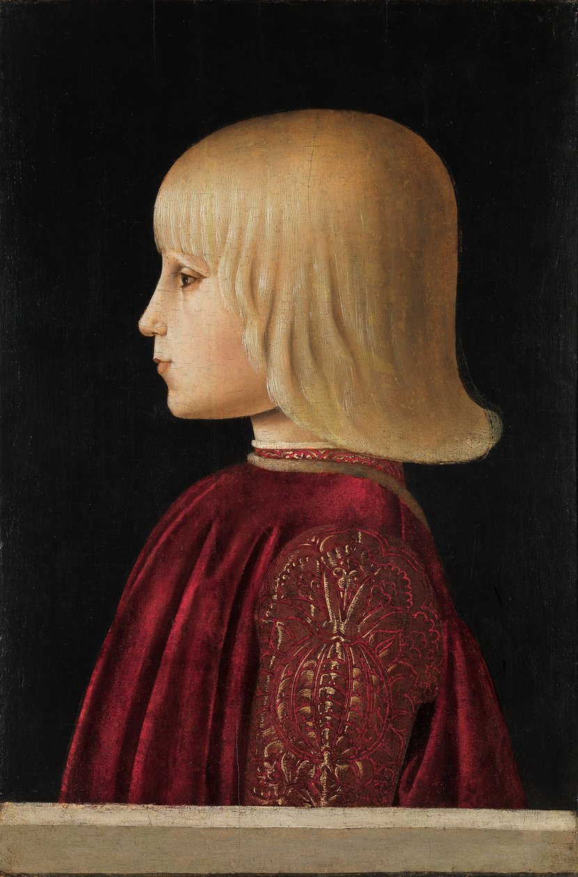 Portræt af en dreng Guidobaldo Da Montefeltro, ca 1479. af Piero della Francesca