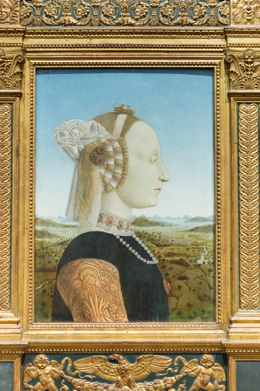 Portrætter af hertuginde af Urbino, Battista Sforza af Piero della Francesca